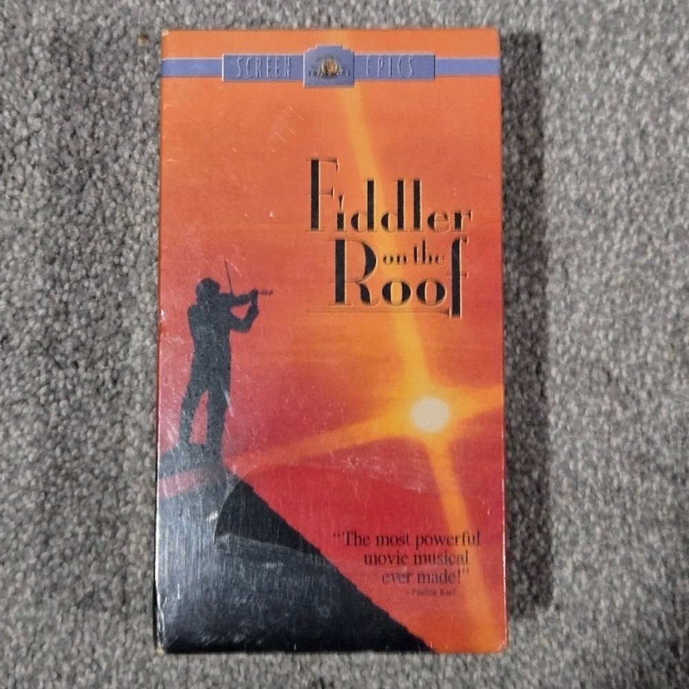 Fiddler on the Roof VHS 2-Tape Set MGM Screen Epics Digitally Remastered